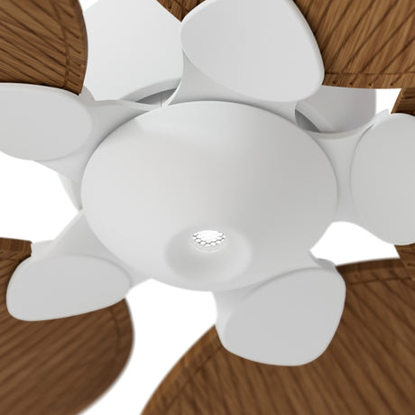 Ventilador de techo con luz Sulion Alma 100cm LED blanco y madera media motor DC CCT — vista 3