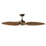 Ventilador de techo con luz Sulion Alma 132cm LED latón y madera media motor DC CCT — vista 4