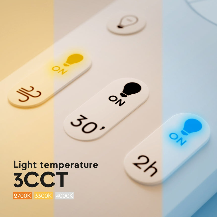 Ventilador de techo con luz Sulion Alma 132cm LED marrón óxido y madera media motor DC — vista 6