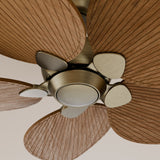 Ventilador de techo Sulion Alma 100cm latón y madera media motor DC con mando — vista 3