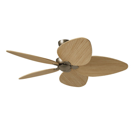 Ventilador de techo Sulion Alma latón, brillo, palas madera clara 2245218