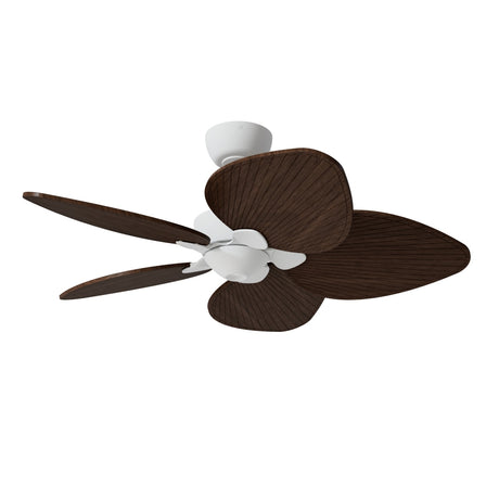 Ventilador de techo Sulion Alma blanco, brillo, palas madera oscura 2309651