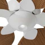 Ventilador de techo con luz Sulion Alma 132cm LED blanco y madera media motor DC CCT — vista 3