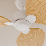 Ventilador de techo Sulion Alma 100cm blanco y madera clara motor DC — vista 3