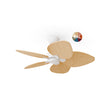Ventilador de techo Sulion Alma madera blanco apto exterior IP44 2308586