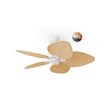 Ventilador de techo Sulion Alma madera blanco apto exterior IP44 2308586