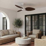 Ventilador de techo con luz Sulion Alma 132cm LED blanco y madera oscura motor DC CCT — vista 2