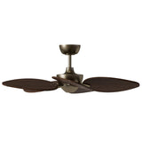 Ventilador de techo con luz Sulion Alma 100cm LED latón y madera oscura motor DC CCT — vista 4