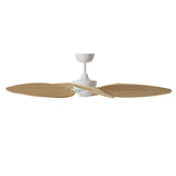Ventilador de techo con luz Sulion Alma 132cm LED blanco y madera clara motor DC CCT — vista 3