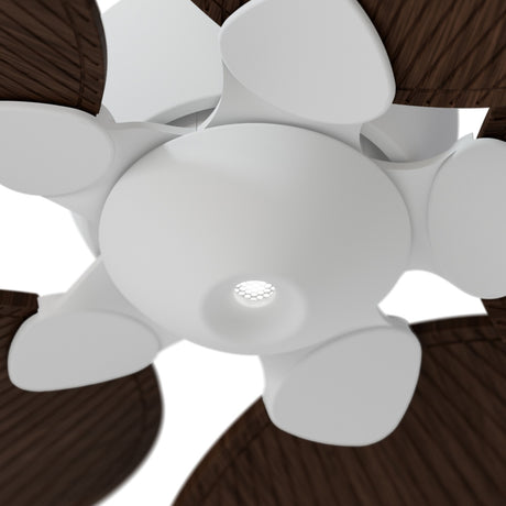 Ventilador de techo Sulion Alma blanco, brillo, palas madera oscura 2309651