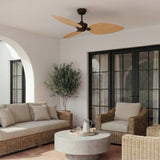 Ventilador de techo Sulion Alma 132cm marrón óxido y madera clara motor DC — vista 2