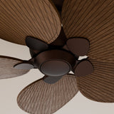 Ventilador de techo Sulion Alma 132cm marrón óxido y madera oscura motor DC — vista 3