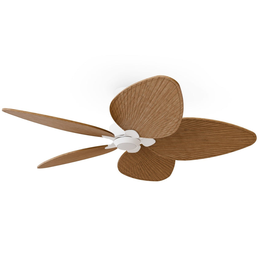 Ventilador de techo con luz Sulion Alma 132cm LED blanco y madera media motor DC CCT — vista 4