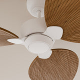 Ventilador de techo Sulion Alma 100cm blanco y madera media motor DC con mando — vista 3