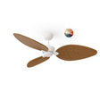 Ventilador de techo Sulion Alma madera blanco apto exterior IP44 2308623
