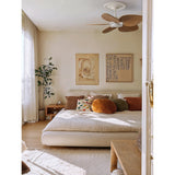 Ventilador de techo Sulion Alma 100cm blanco y madera media motor DC con mando — vista 2