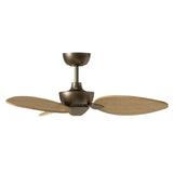 Ventilador de techo con luz Sulion Alma 100cm LED latón y madera clara motor DC CCT — vista 4