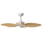 Ventilador de techo con luz Sulion Alma 100cm LED blanco y madera clara motor DC CCT — vista 4