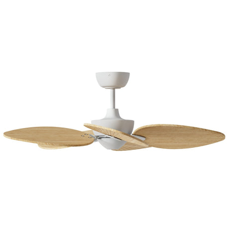 Ventilador de techo con luz Sulion Alma 100cm LED blanco y madera clara motor DC CCT — vista 4