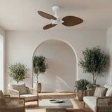 Ventilador de techo Sulion Alma blanco, brillo, palas madera oscura 2246284