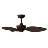 Ventilador de techo con luz Sulion Alma 100cm marrón óxido y madera oscura motor DC — vista 4