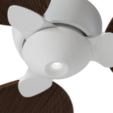 Ventilador de techo con luz Sulion Alma 132cm LED blanco y madera oscura motor DC CCT — vista 3