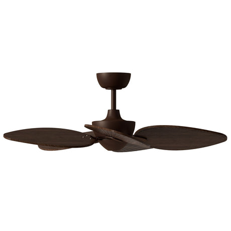 Ventilador de techo con luz Sulion Alma 100cm marrón óxido y madera oscura motor DC — vista 4