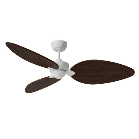 Ventilador de techo Sulion Alma blanco, brillo, palas madera oscura 2248936