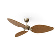 Ventilador de techo Sulion Alma latón, brillo, palas madera media 2246390
