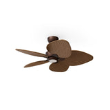 Ventilador de techo con luz Sulion Alma 100cm marrón óxido y madera oscura motor DC — vista 4