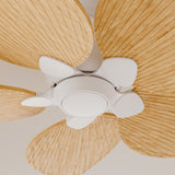 Ventilador de techo Sulion Alma madera blanco apto exterior IP44 2308647