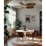 Ventilador de techo con luz Sulion Alma 132cm LED blanco y madera oscura motor DC CCT — vista 2