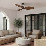 Ventilador de techo Sulion Alma 132cm marrón óxido y madera oscura motor DC — vista 2