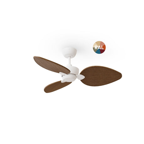 Ventilador de techo Sulion Alma madera blanco apto exterior IP44 2308579