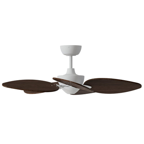 Ventilador de techo con luz Sulion Alma 100cm LED blanco y madera oscura motor DC CCT — vista 4