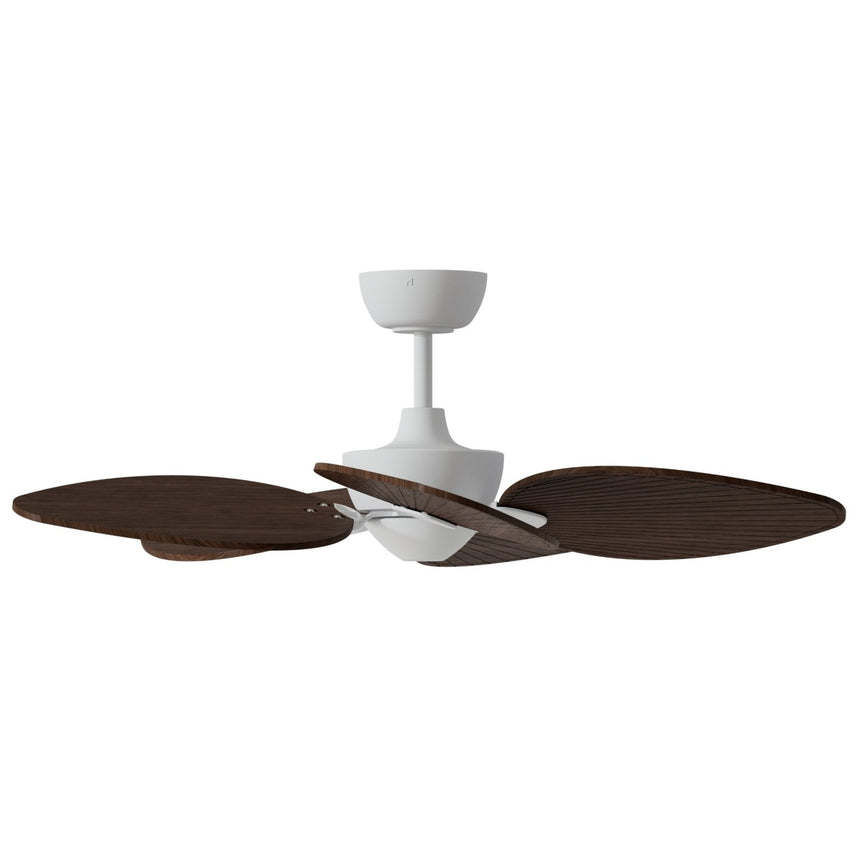 Ventilador de techo con luz Sulion Alma 100cm LED blanco y madera oscura motor DC CCT — vista 4