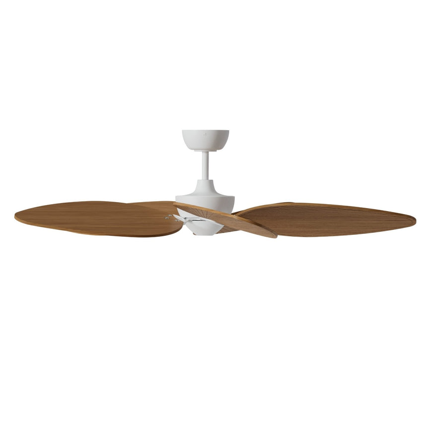 Ventilador de techo con luz Sulion Alma 132cm LED blanco y madera media motor DC CCT — vista 4