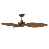 Ventilador de techo con luz Sulion Alma 132cm LED latón y madera media motor DC CCT — vista 4