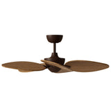 Ventilador de techo con luz Sulion Alma 100cm LED marrón óxido y madera media motor DC — vista 4
