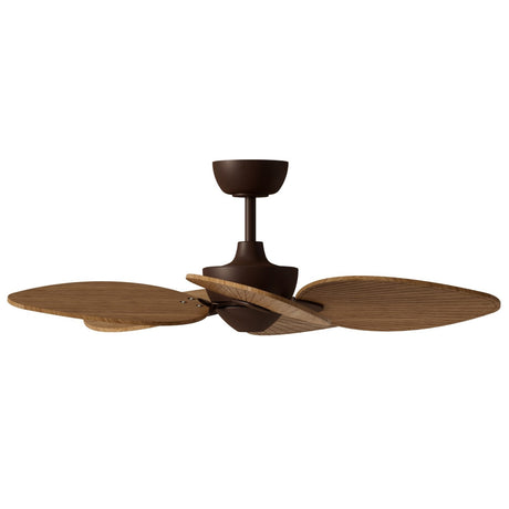 Ventilador de techo con luz Sulion Alma 100cm LED marrón óxido y madera media motor DC — vista 4