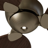 Ventilador de techo con luz Sulion Alma 132cm LED latón y madera oscura motor DC CCT — vista 3