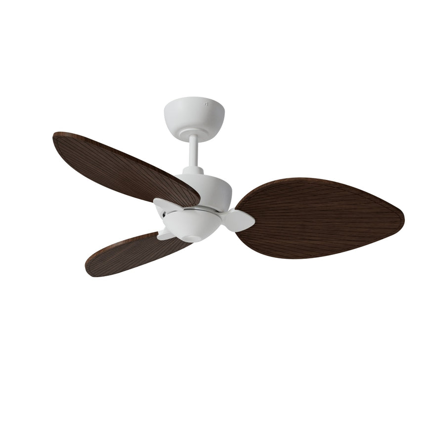 Ventilador de techo Sulion Alma blanco, brillo, palas madera oscura 2247472
