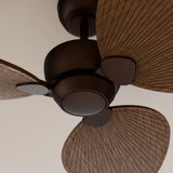 Ventilador de techo Sulion Alma 132cm marrón óxido y madera oscura motor DC — vista 3
