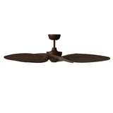 Ventilador de techo con luz Sulion Alma 132cm marrón óxido y madera oscura motor DC — vista 4