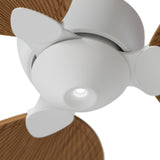 Ventilador de techo con luz Sulion Alma 132cm LED blanco y madera media motor DC CCT — vista 3