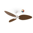 Ventilador de techo Sulion Alma madera blanco apto exterior IP44 2308630