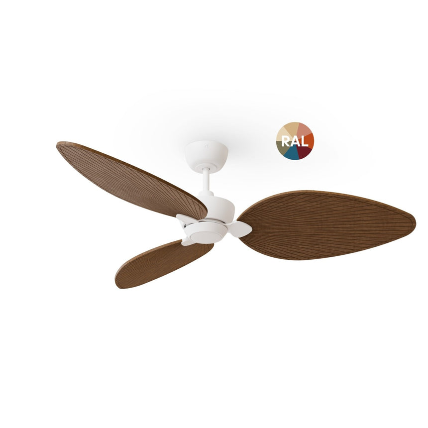 Ventilador de techo Sulion Alma madera blanco apto exterior IP44 2308630
