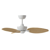 Ventilador de techo con luz Sulion Alma 100cm LED blanco y madera clara motor DC CCT — vista 4