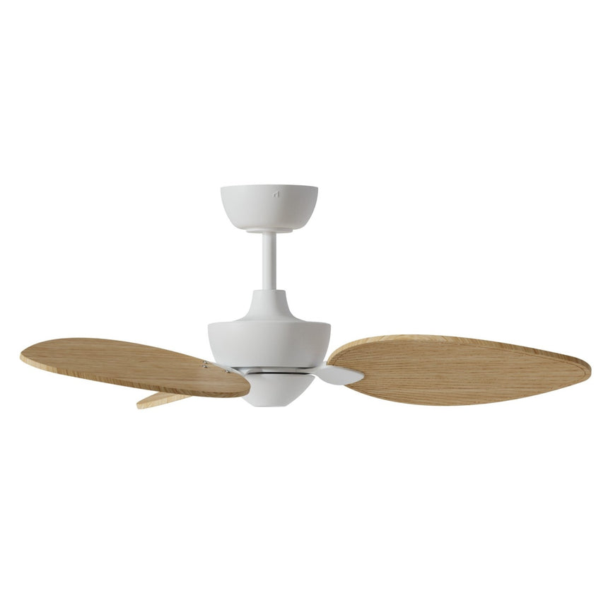 Ventilador de techo con luz Sulion Alma 100cm LED blanco y madera clara motor DC CCT — vista 4