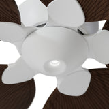 Ventilador de techo con luz Sulion Alma 132cm LED blanco y madera oscura motor DC CCT — vista 3